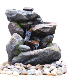 中国 屋外の石水噴水、セメント材料が付いている石造りの滝の噴水 サプライヤー
