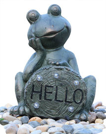 中国 庭の彫像の噴水の鮮やかなカエルの彫像の緑カエルのマグネーシアの用水権の重量の噴水 サプライヤー