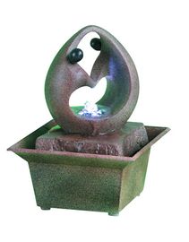 中国 家、大理石色のための現代シルエットののどのPolyresinのテーブルの上水噴水 サプライヤー