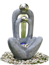 中国 ステンレス鋼材料の鋳造物の石の噴水、ポンプを搭載する装飾的な水噴水 サプライヤー