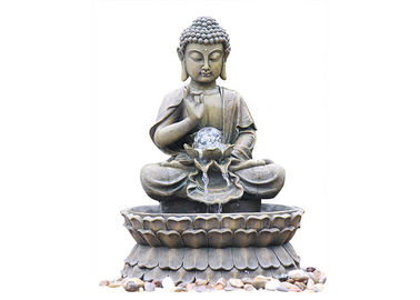 中国 小さい性質の家の装飾のための真鍮の花こう岩の仏の彫像水噴水 サプライヤー