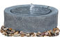 マグネーシア材料で屋外従来の黒い大理石の鋳造物の石の噴水 サプライヤー