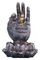 小さい仏Statue Polyesinの主水噴水、仏ははすで着席しました サプライヤー