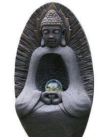 中国 彫像水噴水仏37&quot;、クリスタル・ボールが付いている大きい仏水特徴 サプライヤー