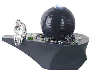 中国 鋳造物球によってつけられる卓上水噴水、小さいテーブル水噴水 サプライヤー