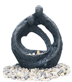 中国 ステンレス鋼の球が付いている抽象的なカップルの銅水噴水 サプライヤー