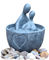 家の装飾の鋳造物の石の噴水の小さく抽象的な図裸のカップル水噴水 サプライヤー